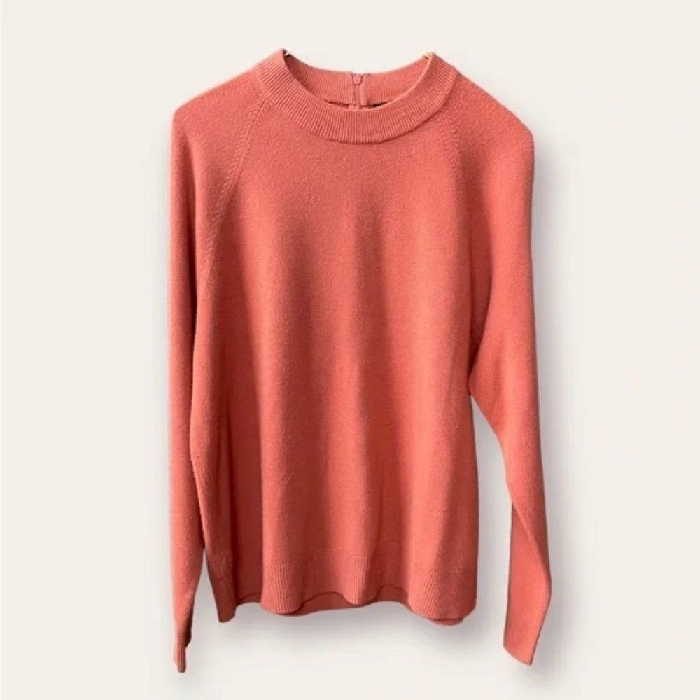 Cozy Burnt Orange Crewneck Sweater by Carolyn Taylor